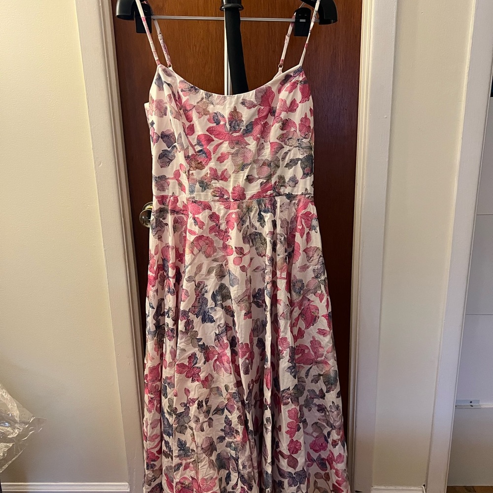 Dress the Population pink floral Easter dress